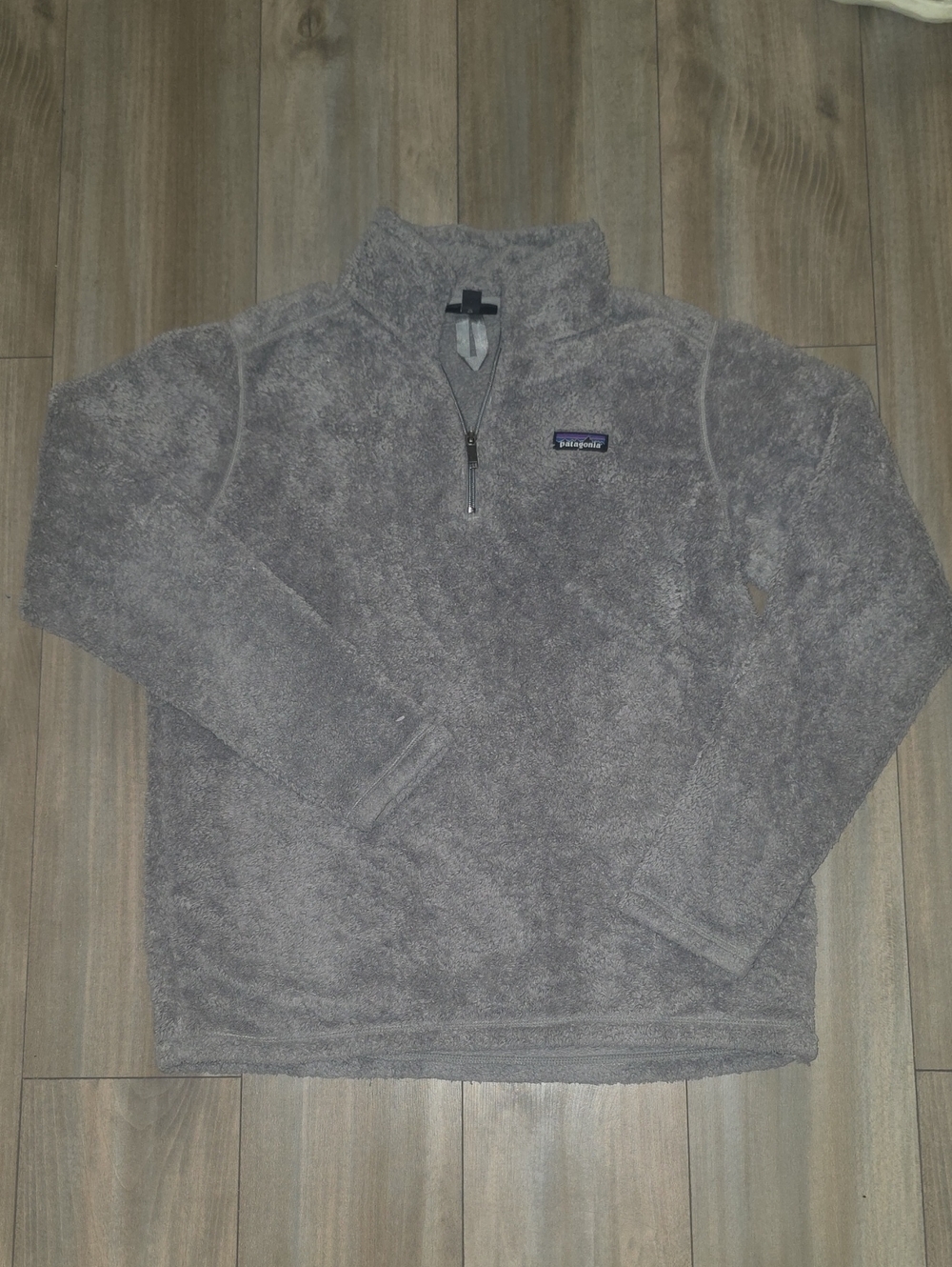 Patagonia las gatos Gray Quarter-Zip Fleece Pullover - Picture 1 of 3